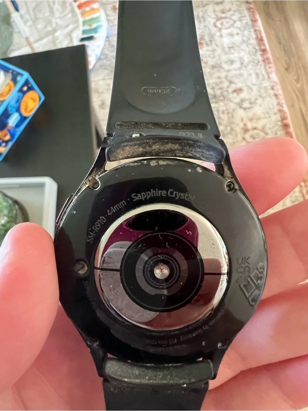 Samsung Black Silicone Smartwatch with Round Touchscreen